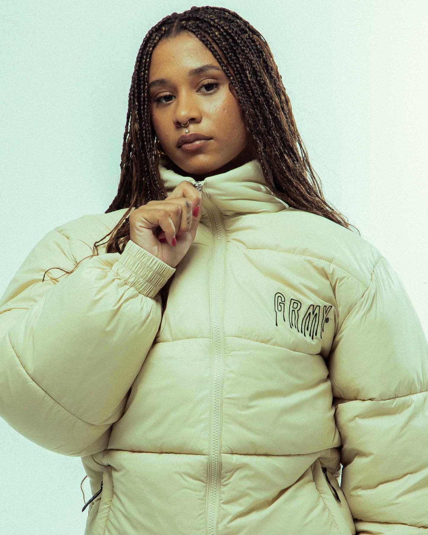 BACK AT YOU PUFFER JACKET CREAM