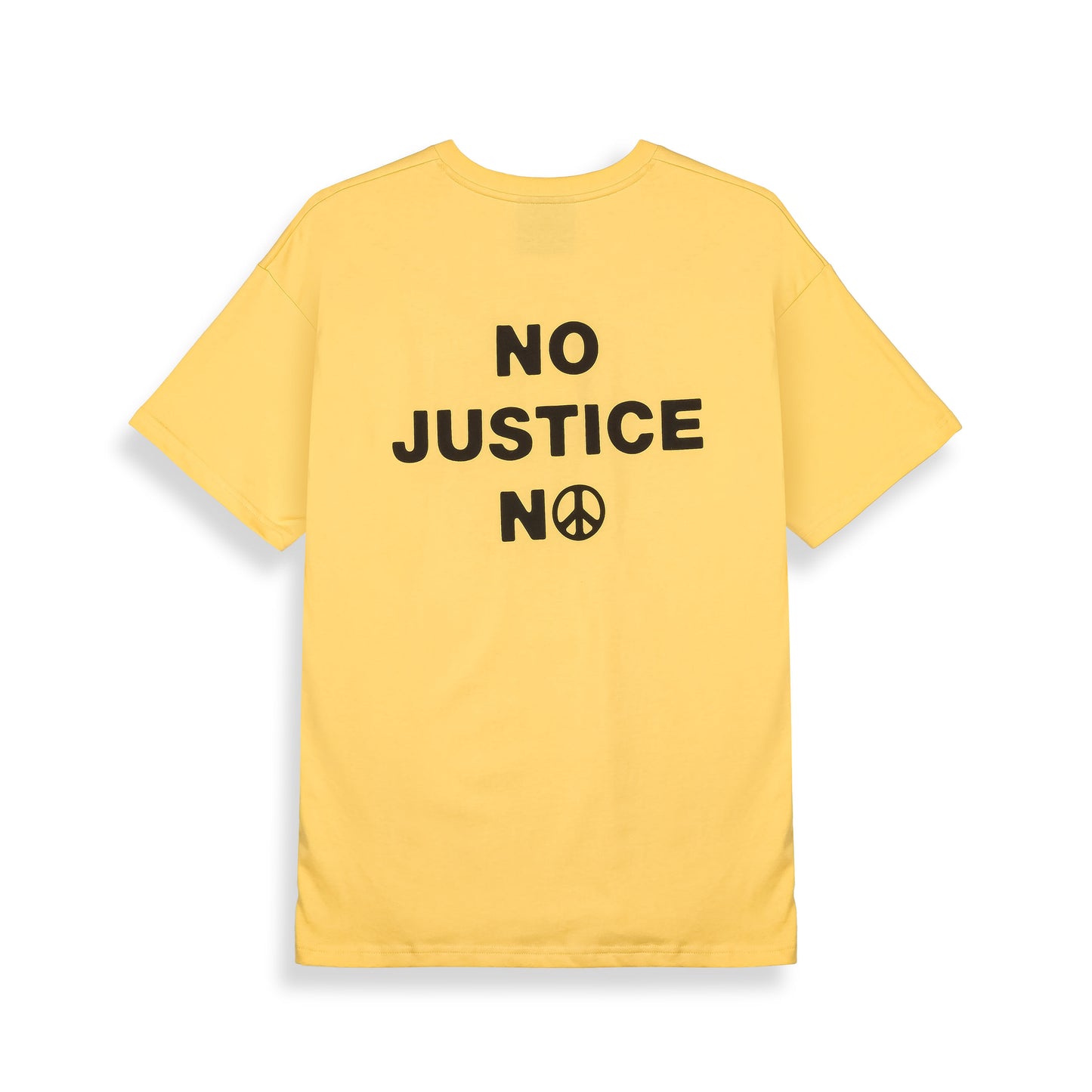 PEACE WITHIN THE NO JUSTICE NO REGULAR TEE YELLOW