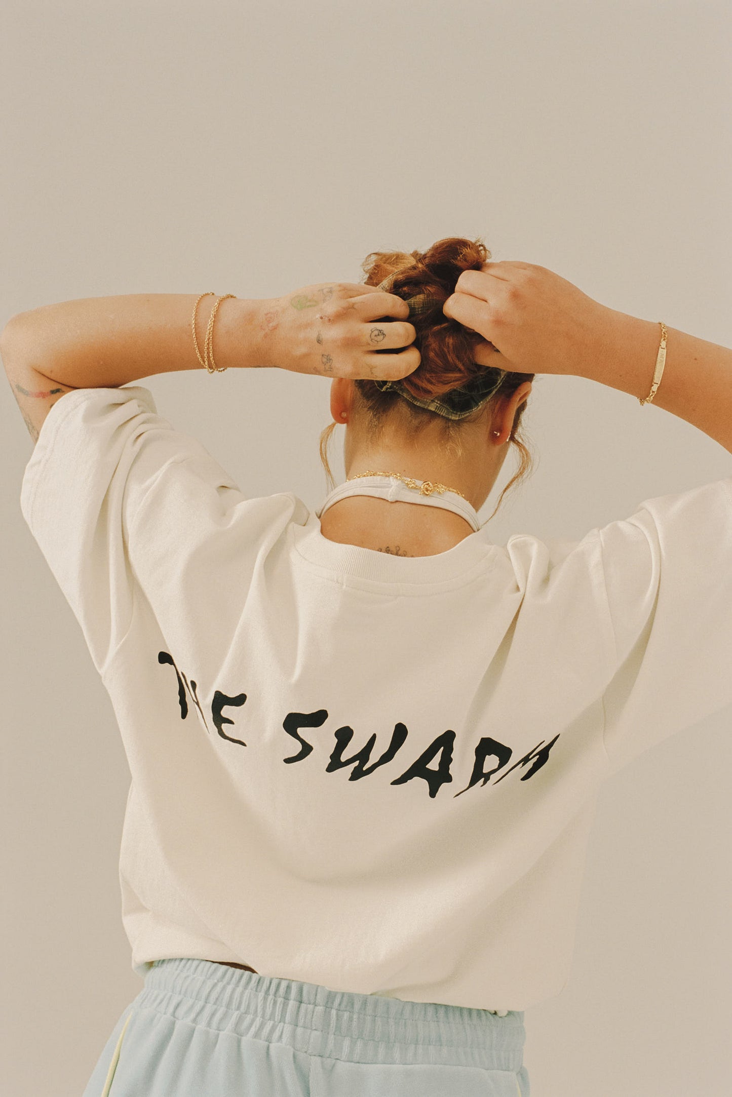 THE SWARM DC SHOES X GRIMEY REGULAR TEE OFF WHITE