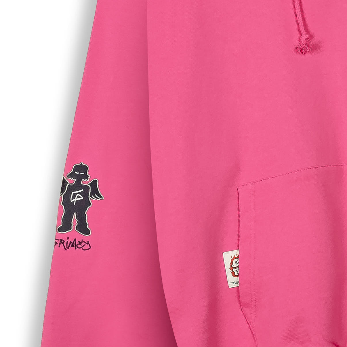 THE SHELTER BOXY HOODIE FUCSHIA