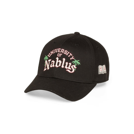 NABLUS CURVED VISOR SNAPBACK CAP BLACK