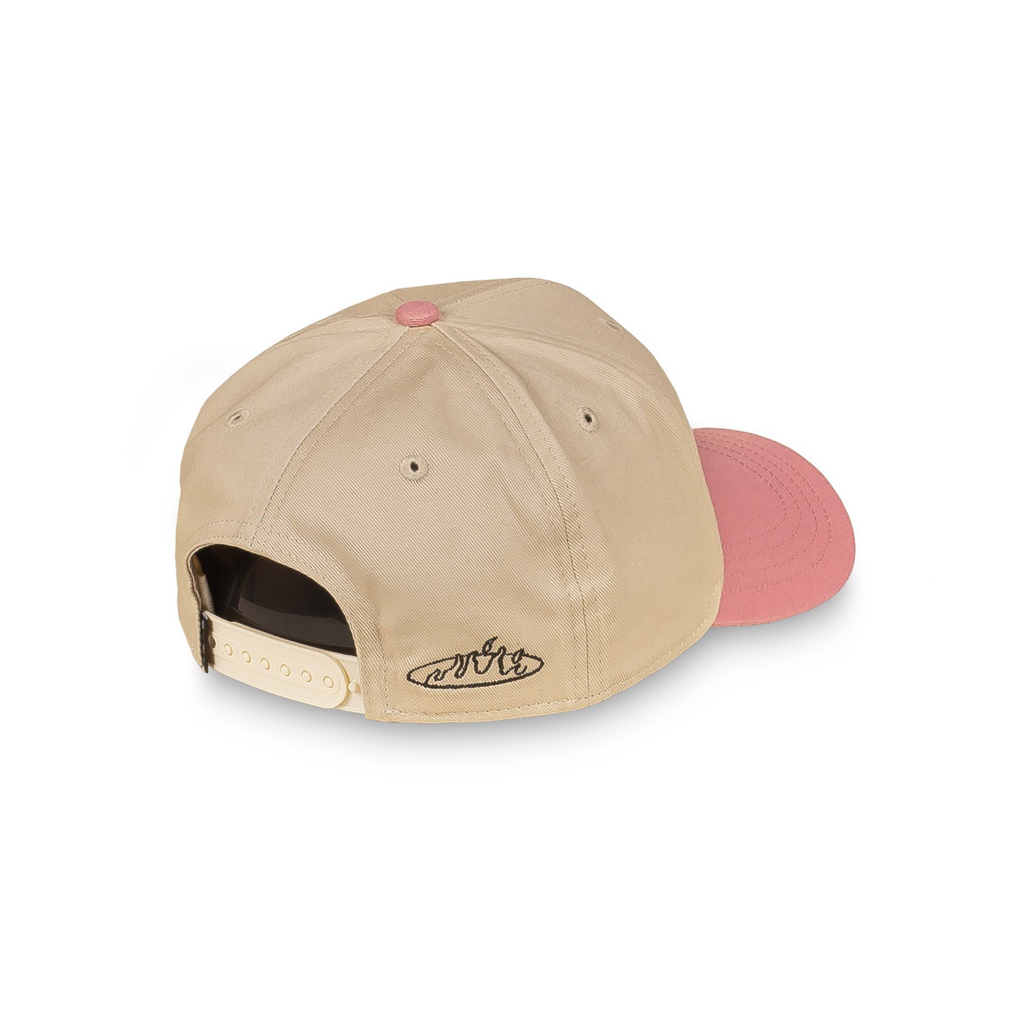 MELTED STONE BICOLOR CURVED VISOR SNAPBACK CAP CREAM