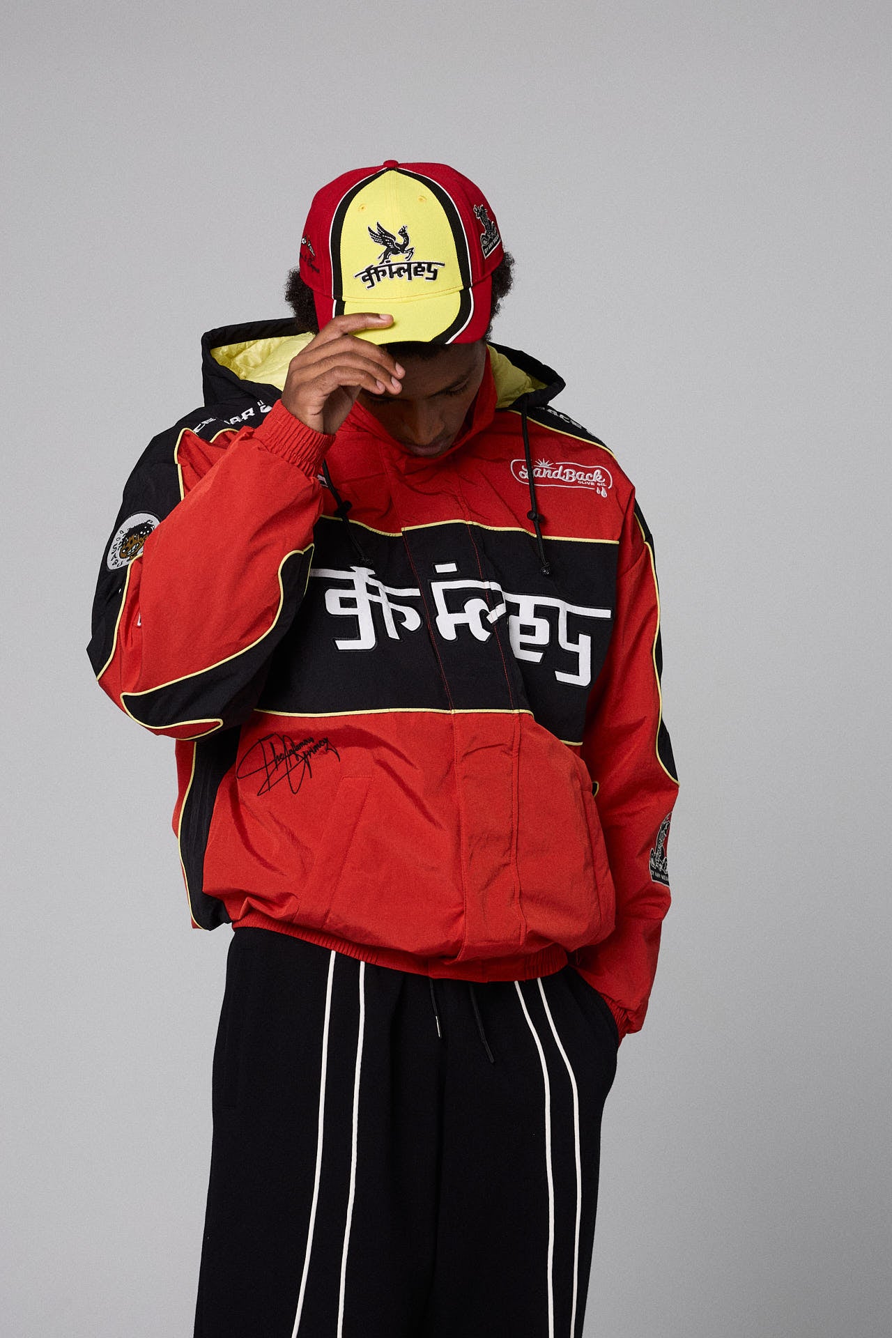 RACE WAR CURVED VISOR SNAPBACK CAP RED