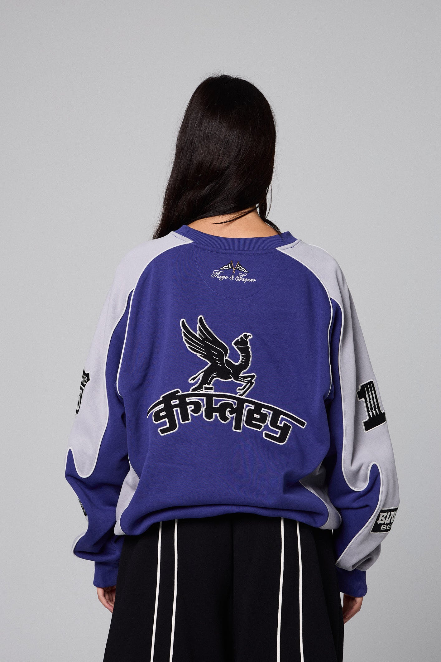 RACE WAR VINTAGE CREWNECK BLUE