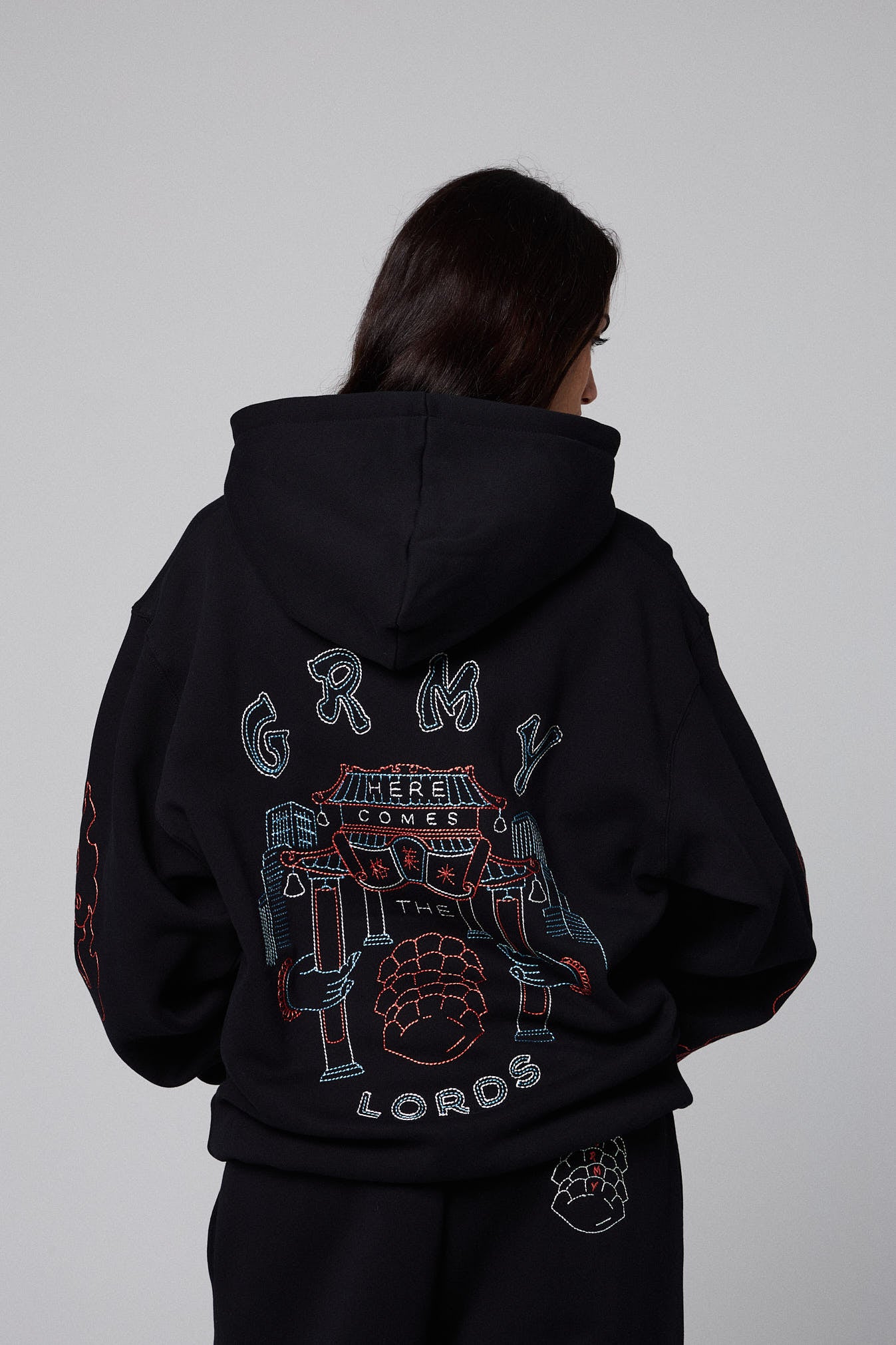 SAMPANS REGULAR HOODIE BLACK