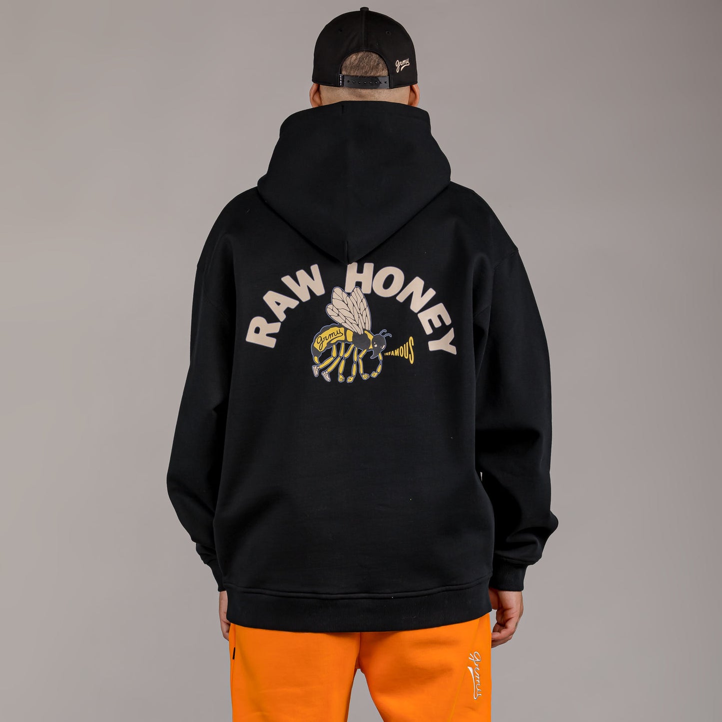 GRIMEY HIVE HEAVYWEIGHT HOODIE BLACK