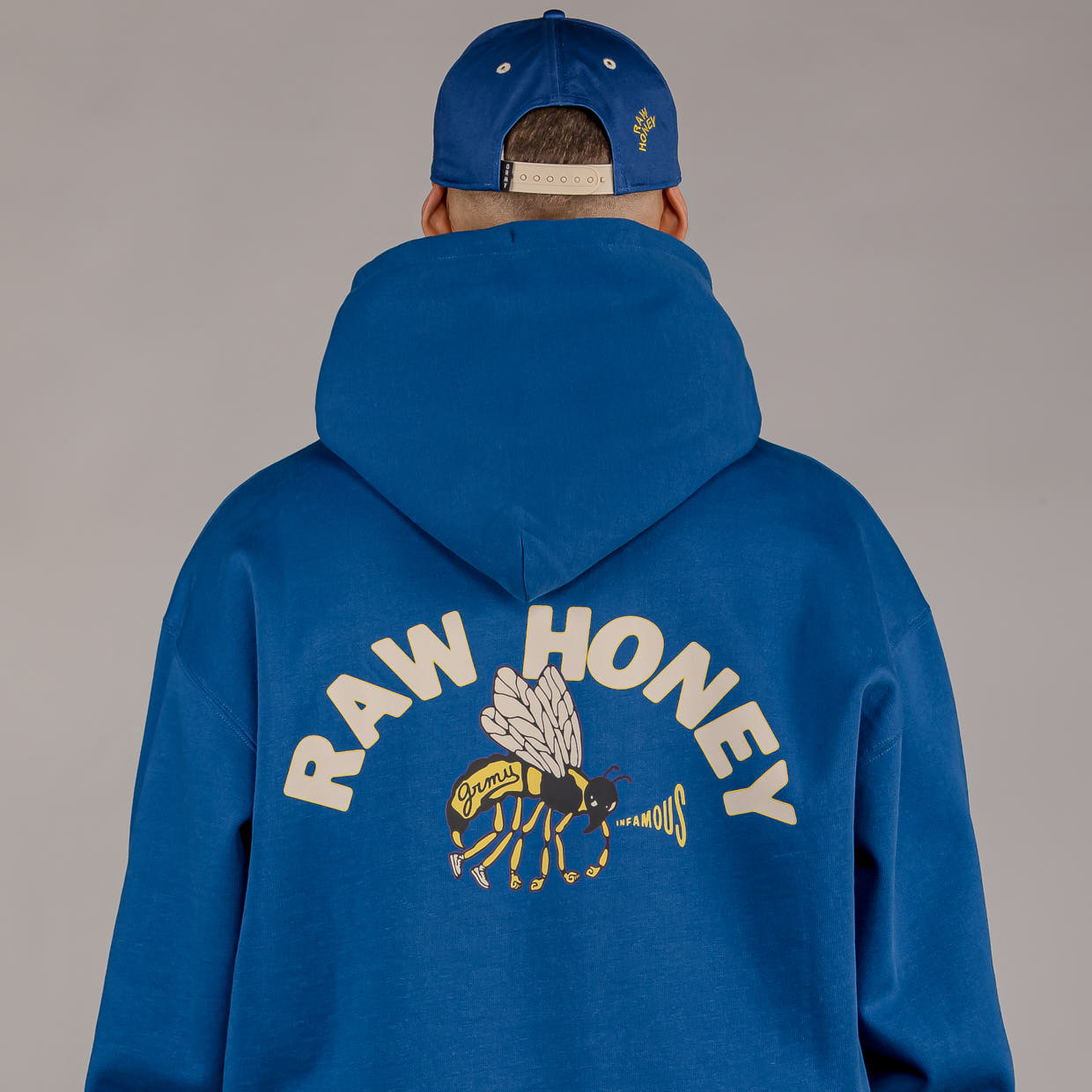 GRIMEY HIVE HEAVYWEIGHT HOODIE BLUE