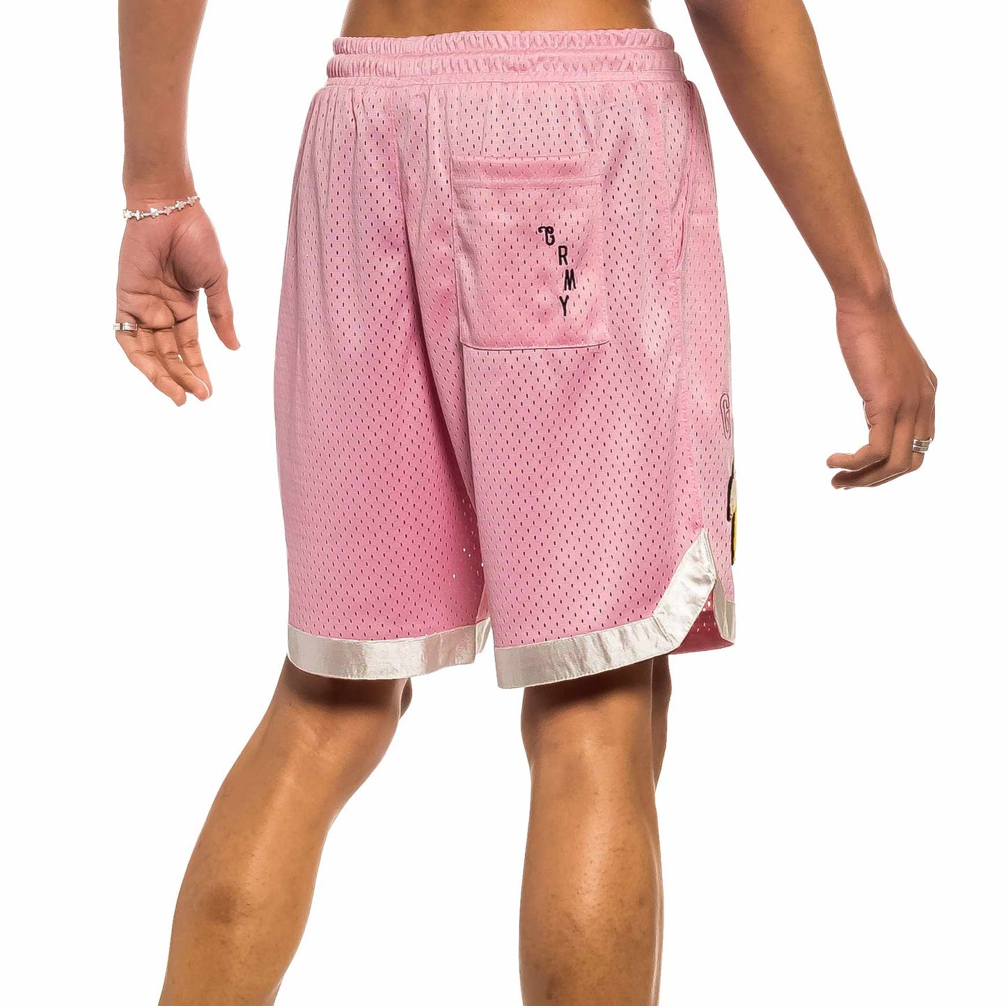 GRIMEY JUNGLE PUNCH RUNNING SHORTS PINK