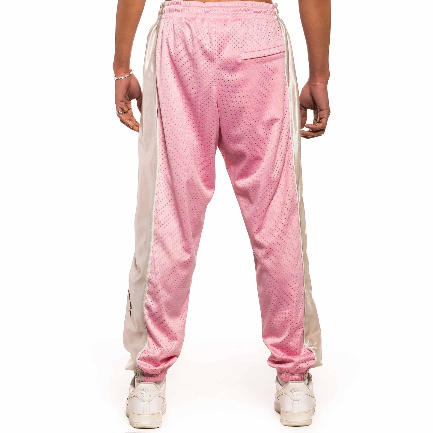 GRIMEY JUNGLE PUNCH MESH TRACK PANTS PINK