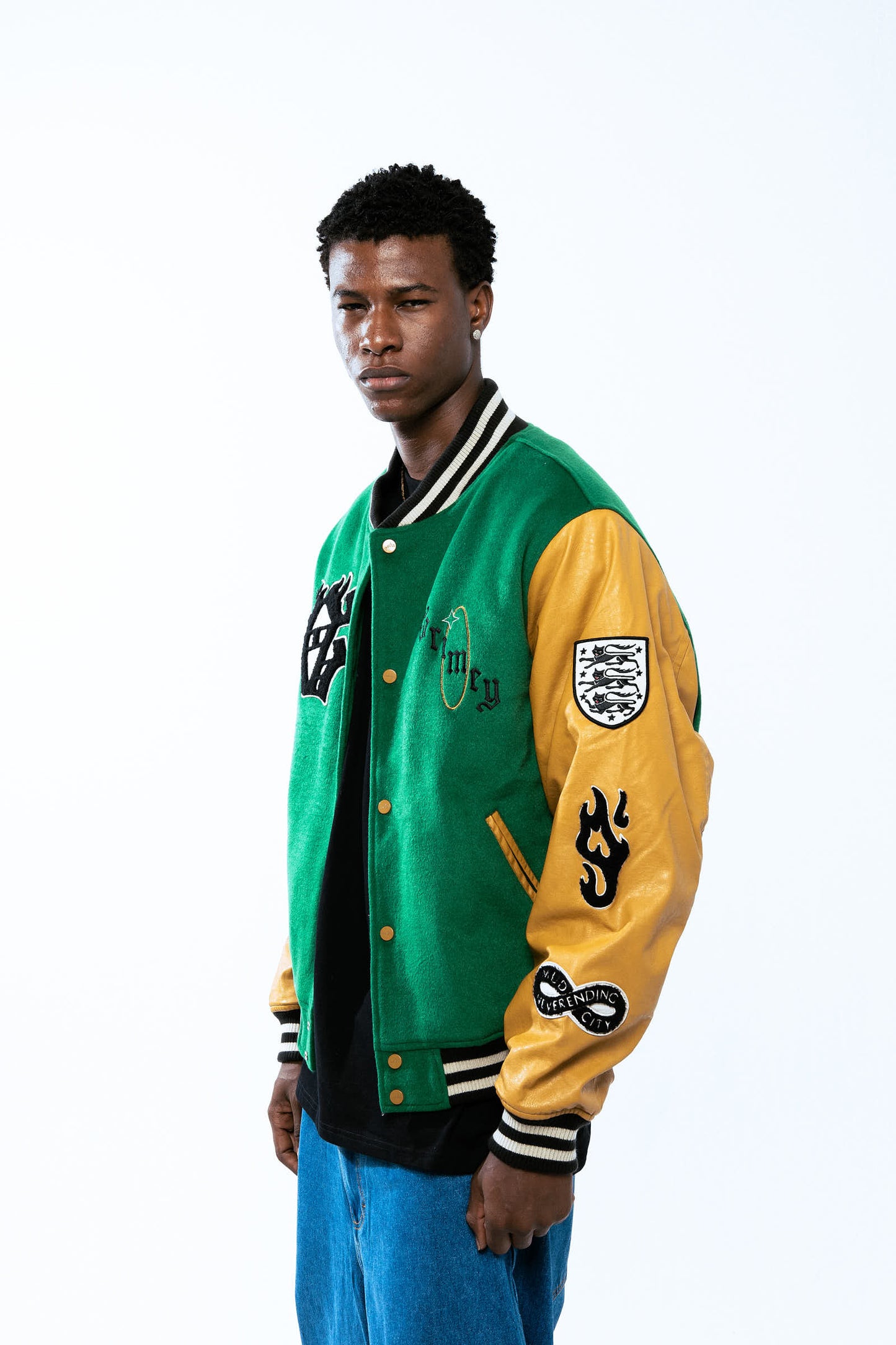 SAOIRSE BASEBALL JACKET GREEN