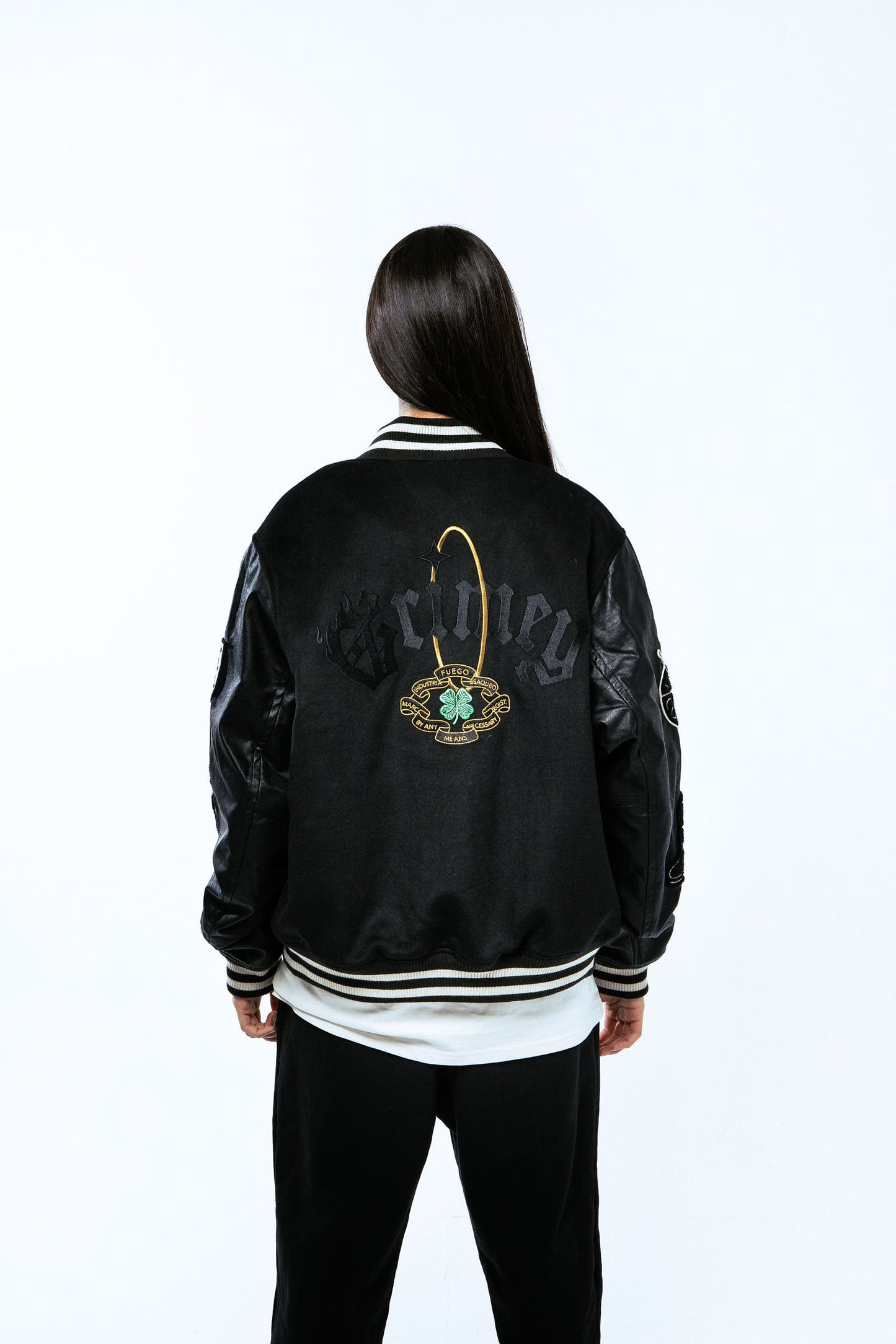 SAOIRSE BASEBALL JACKET BLACK