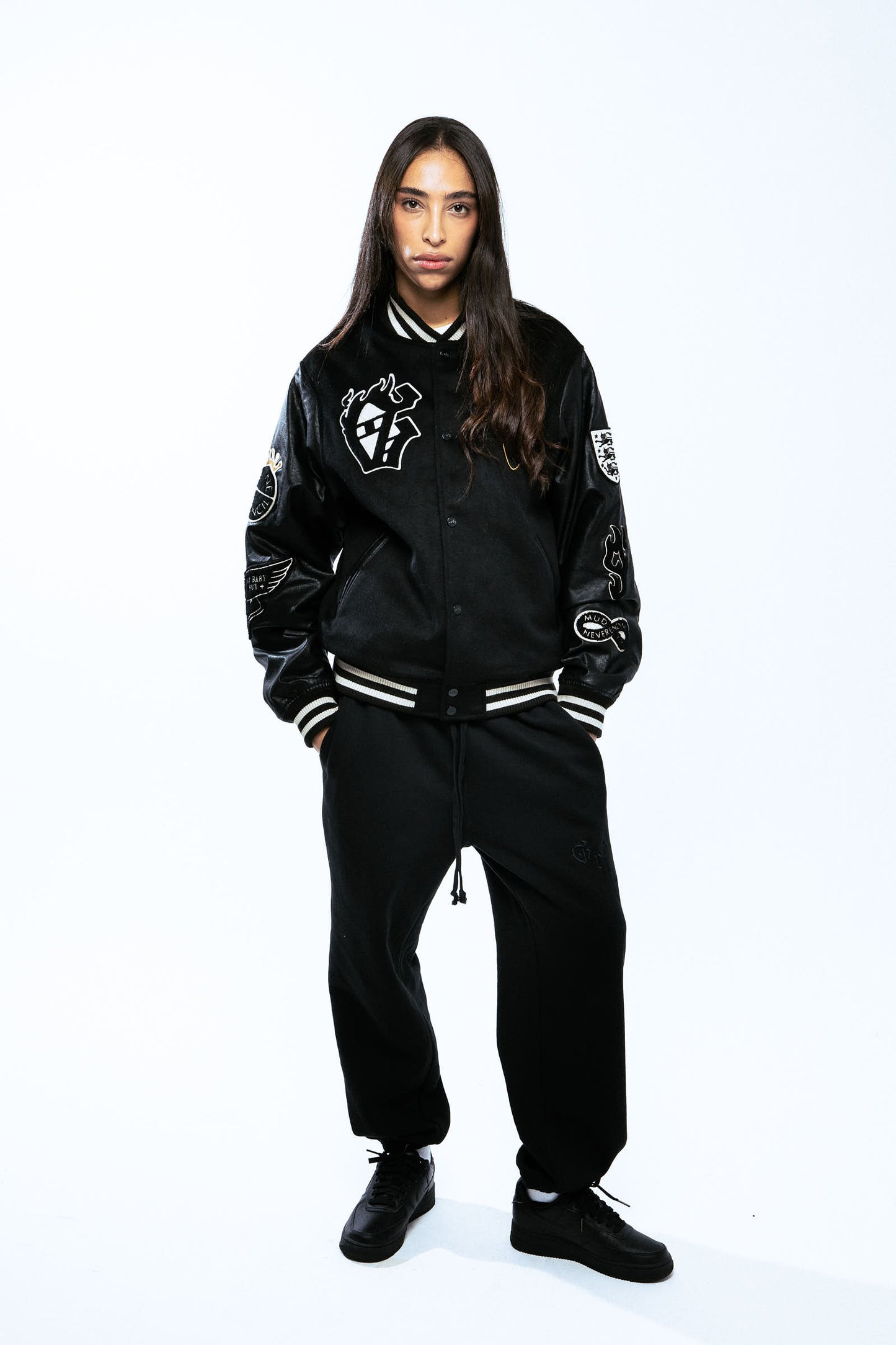 SAOIRSE BASEBALL JACKET BLACK