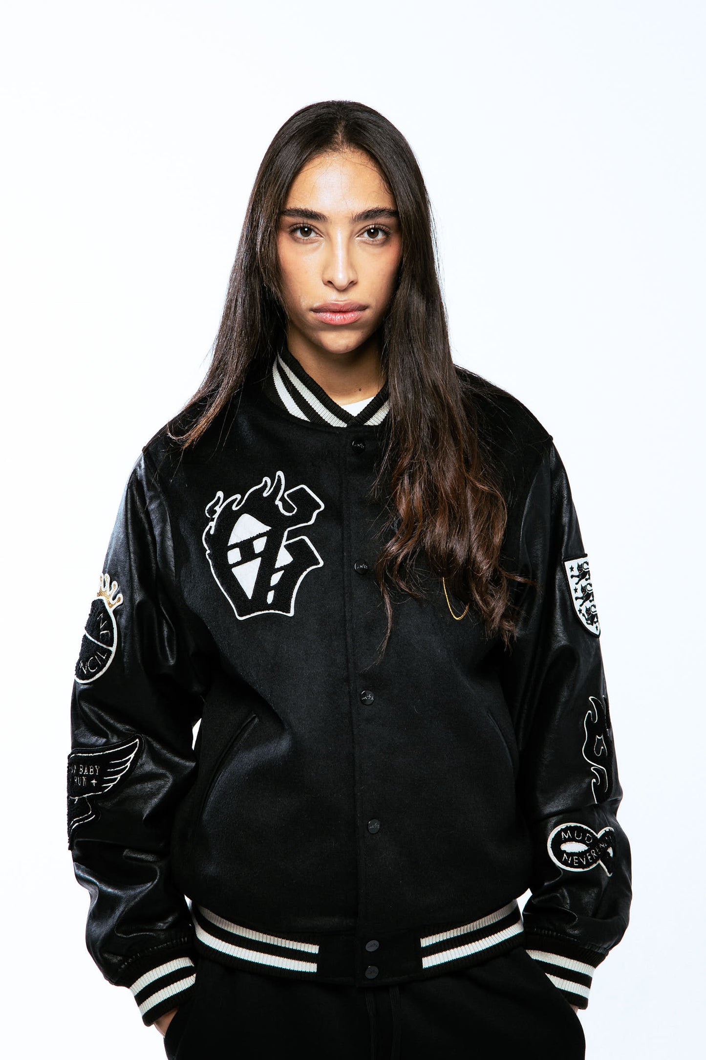 SAOIRSE BASEBALL JACKET BLACK