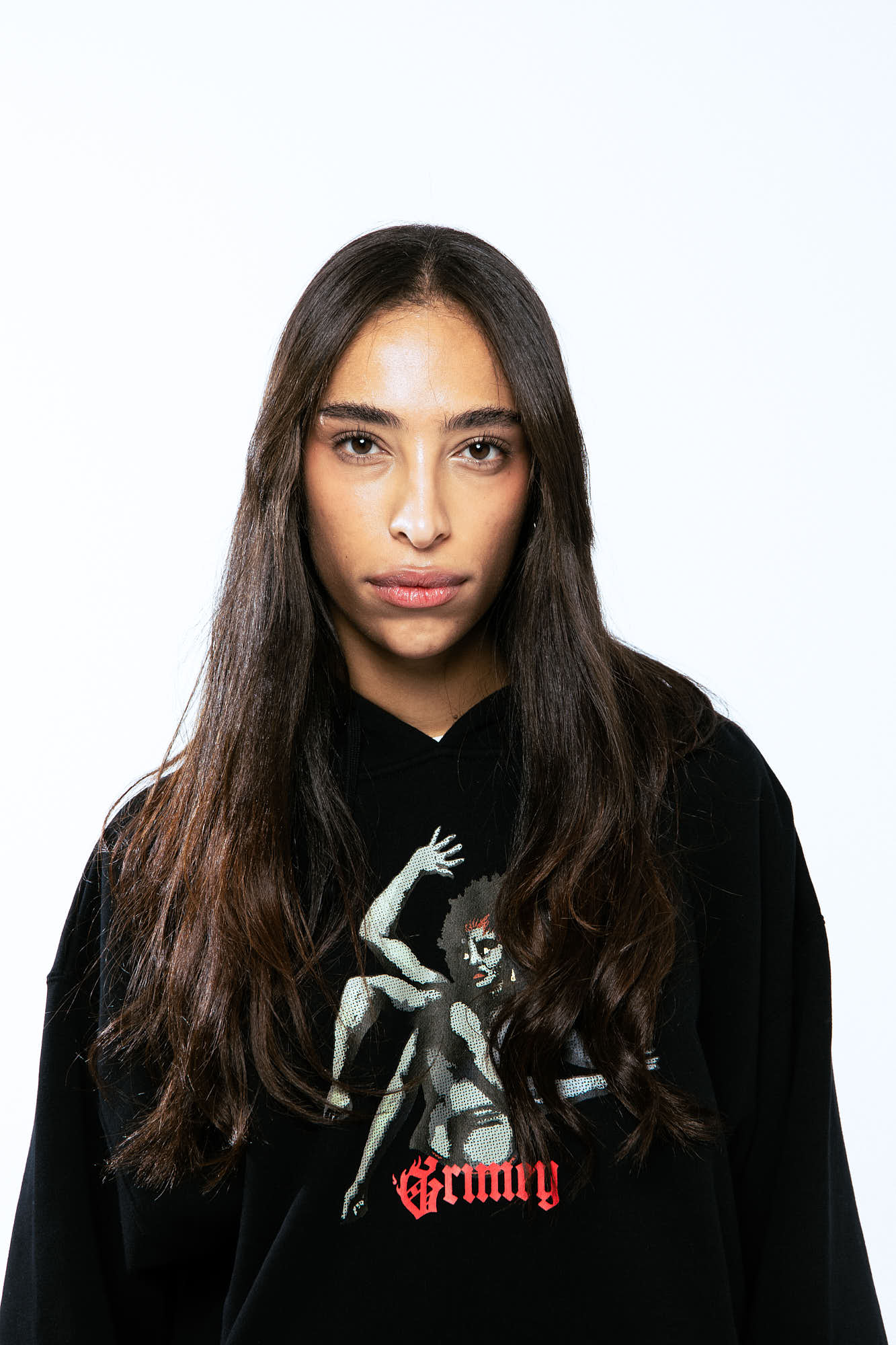 SAOIRSE DIVINE COUNCIL VINTAGE HOODIE BLACK