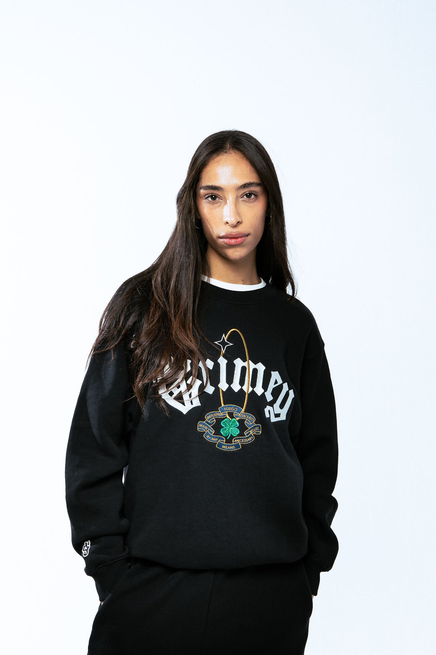 SAOIRSE VINTAGE CREWNECK BLACK