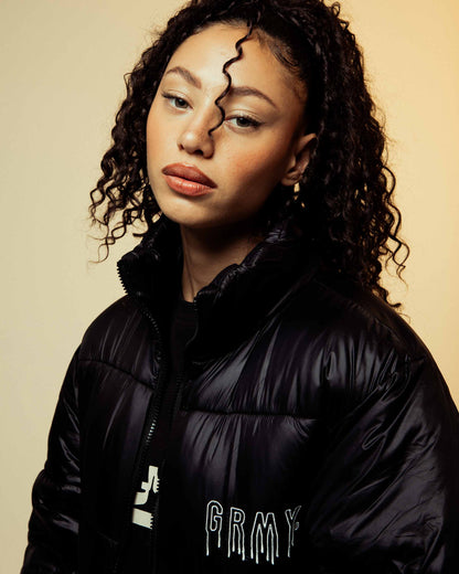 BACK AT YOU PUFFER JACKET BLACK