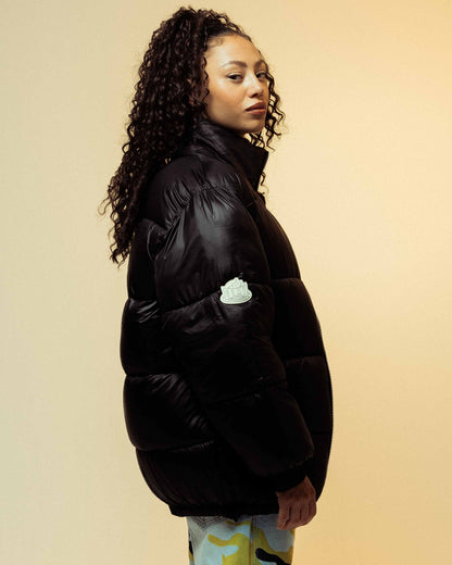 BACK AT YOU PUFFER JACKET BLACK