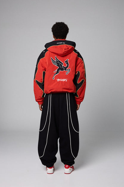 RACE WAR PULL OVER JACKET RED