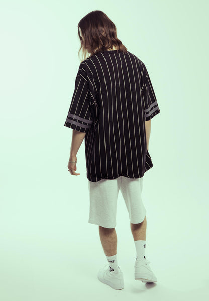 CAUSING PANIC HEAVYWEIGHT FOOTBALL JERSEY BLACK