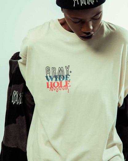 BACK AT YOU LONG SLEEVE TEE CREAM