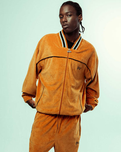 MADRID VELVET TRACK JACKET ORANGE