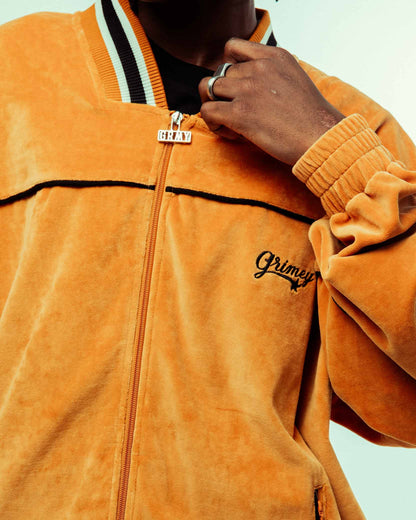 MADRID VELVET TRACK JACKET ORANGE