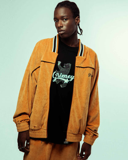 MADRID VELVET TRACK JACKET ORANGE