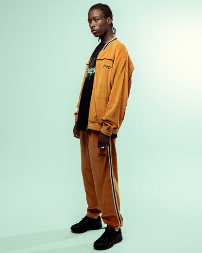 MADRID VELVET TRACK JACKET ORANGE