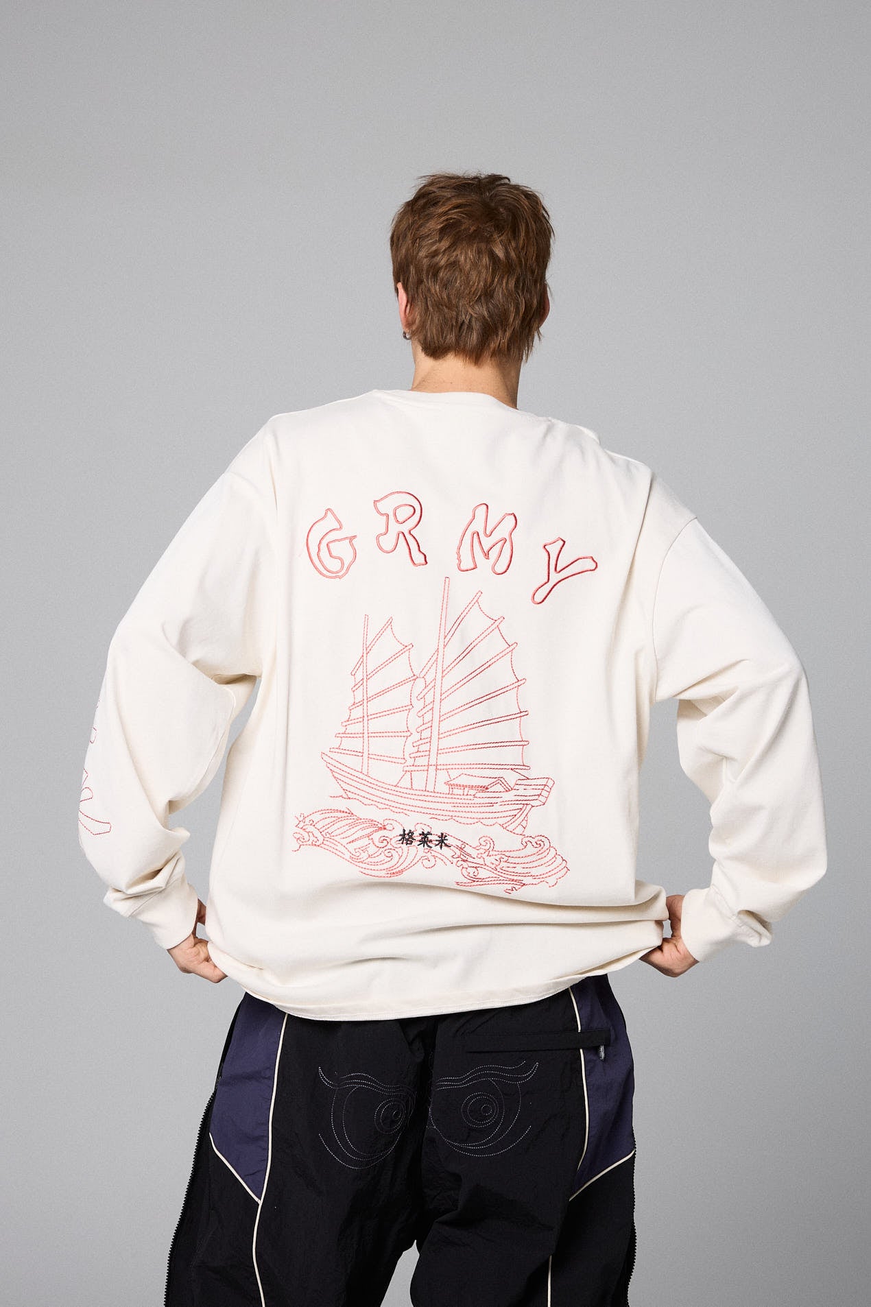 SAMPANS LORDS LONG SLEEVE TEE OFF WHITE