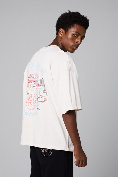 SAMPANS THE LORDS BOXY TEE OFF WHITE