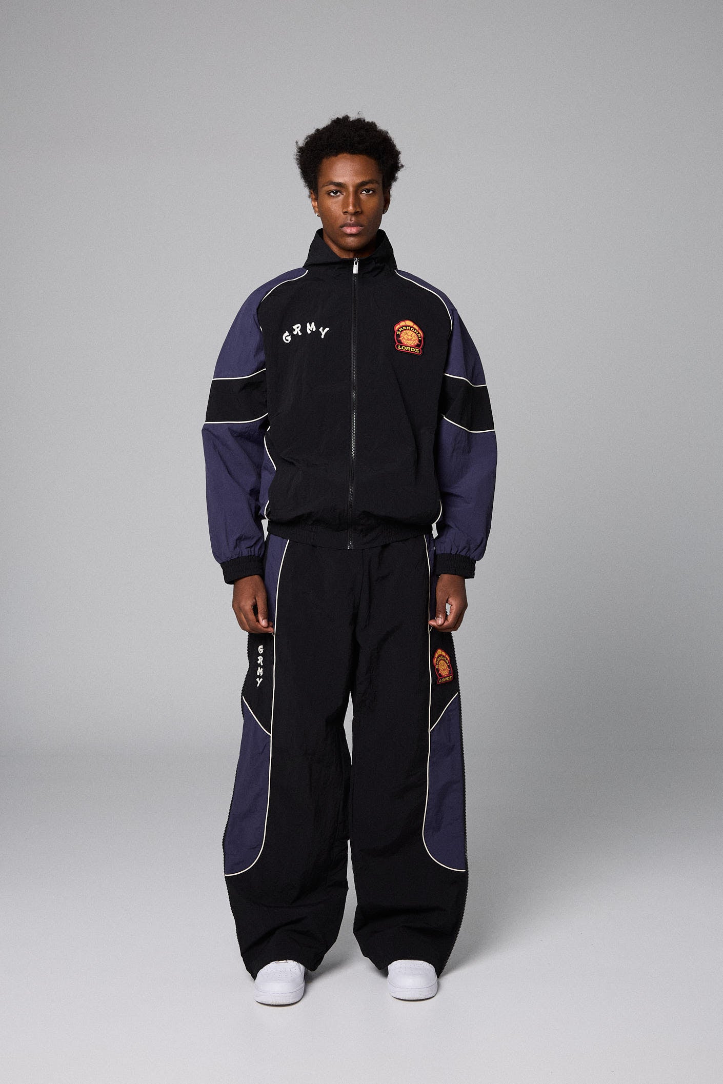 SAMPANS TRACK JACKET BLACK