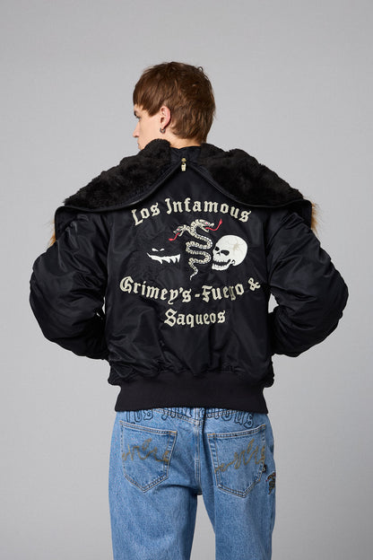 THE PLANET N-2B FLIGHT JACKET BLACK