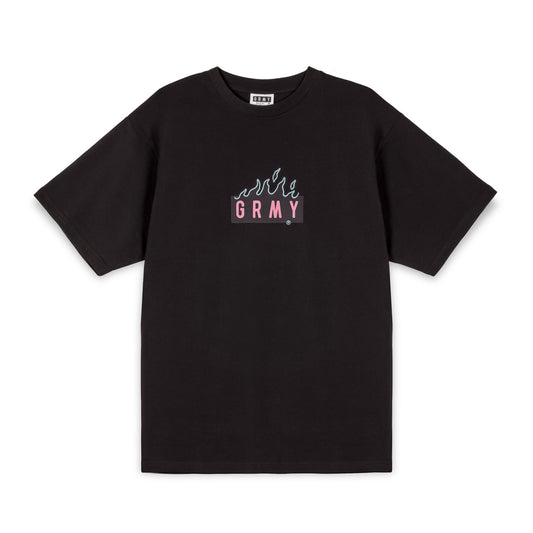 MELTED STONE OVERSIZED TEE BLACK
