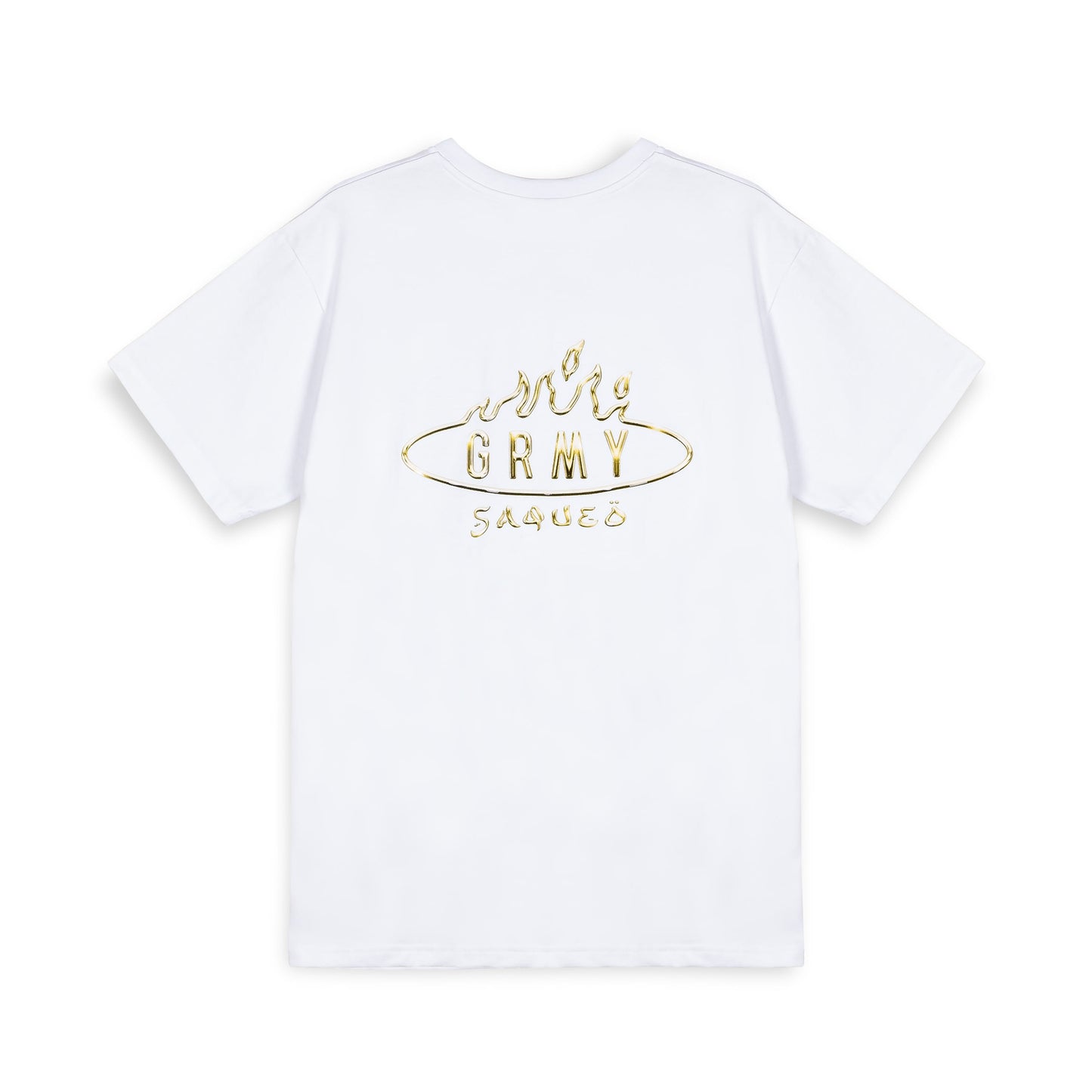 BURN IN FLAMES THE ANVIL REGULAR TEE WHITE