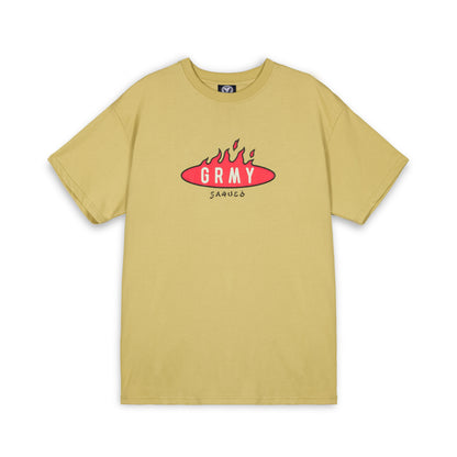 BURN IN FLAMES REGULAR TEE KHAKI