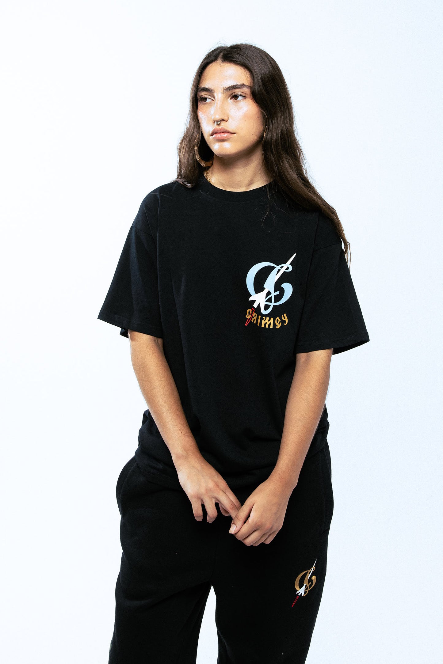 THE LOWER DEPTHS TOCHKA REGULAR TEE BLACK