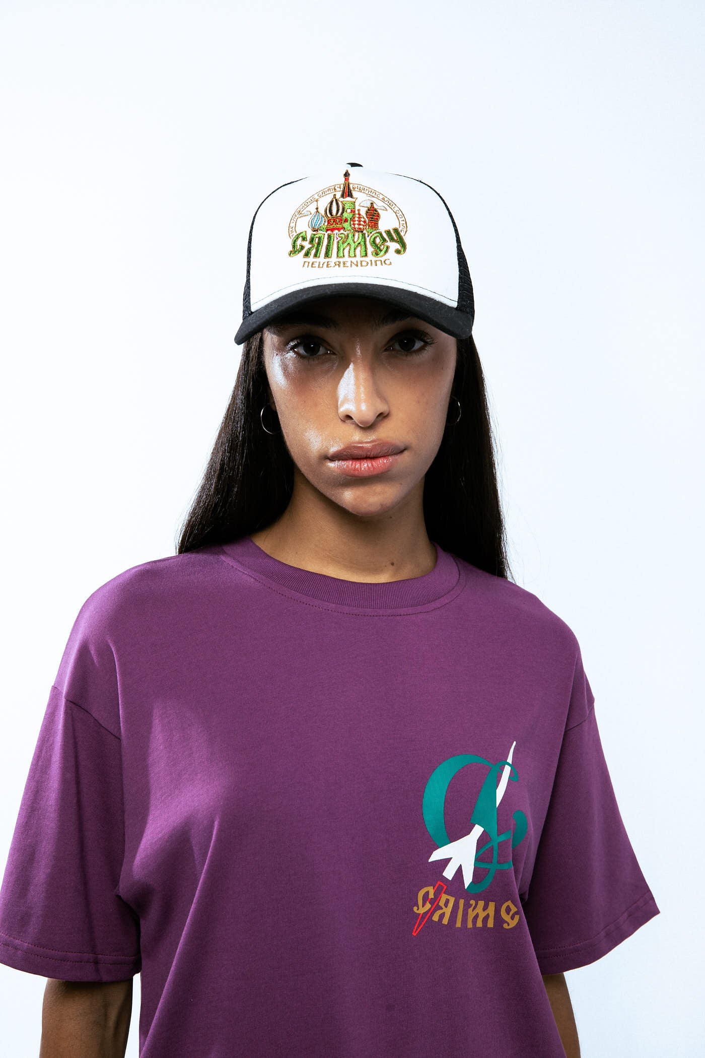 THE LOWER DEPTHS TOCHKA REGULAR TEE PURPLE