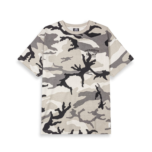 FOLLOW THE DOLLAR CAMO REGULAR TEE WHITE CAMO