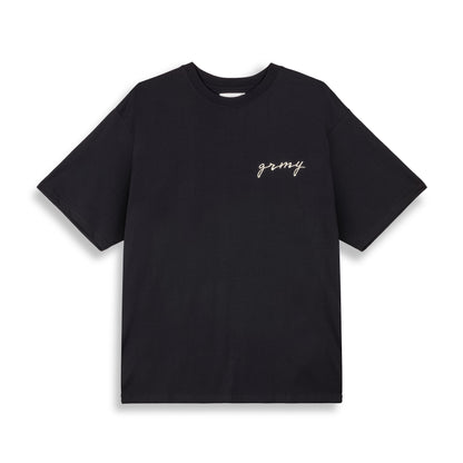 SAVAGE DOMAIN OVERSIZED TEE BLACK