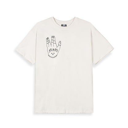 PEACE WITHIN THE GLITZY GRILLZ REGULAR TEE OFF WHITE