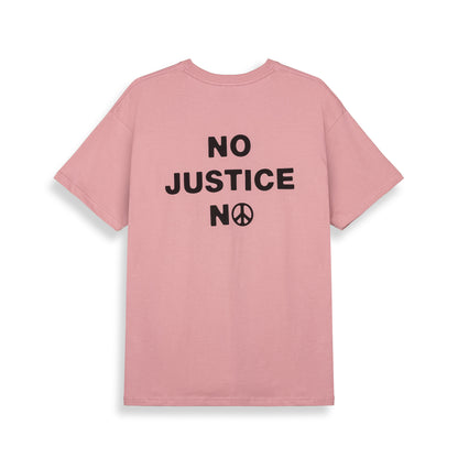 PEACE WITHIN THE NO JUSTICE NO REGULAR TEE LILAC