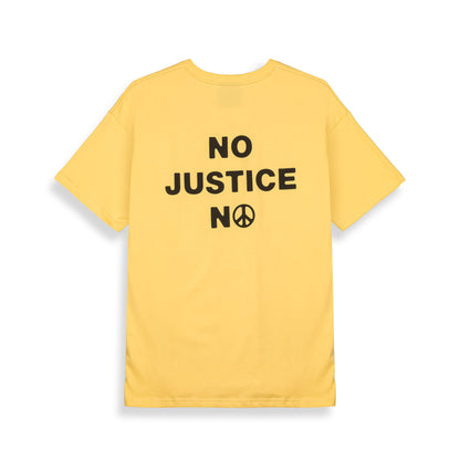 PEACE WITHIN THE NO JUSTICE NO REGULAR TEE YELLOW