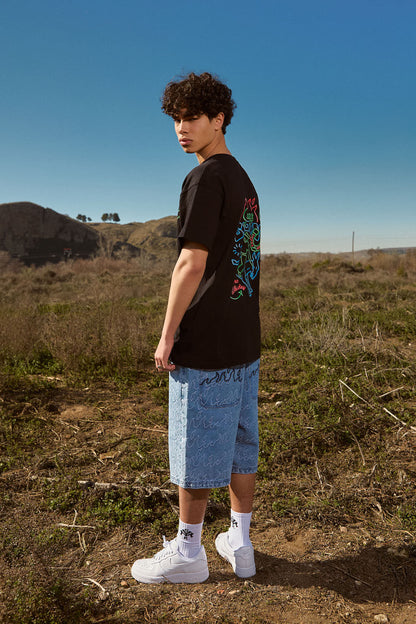 LONE HAND LUCKY LOOTER REGULAR TEE BLACK