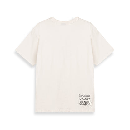 THE SHELTER BUCKS TO BURN REGULAR TEE OFF WHITE