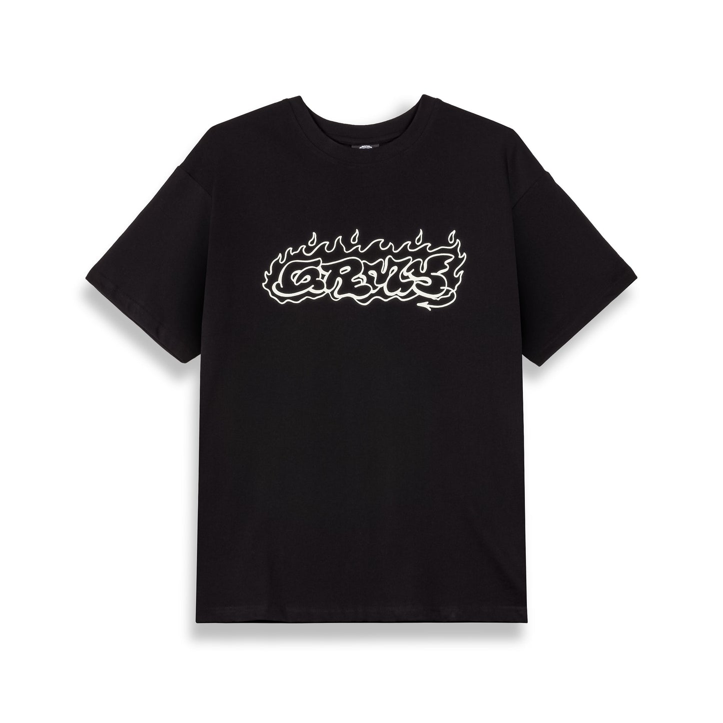 THE SHELTER THROW UP REGULAR TEE BLACK