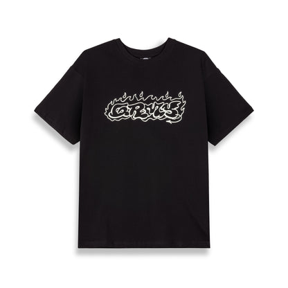 THE SHELTER THROW UP REGULAR TEE BLACK