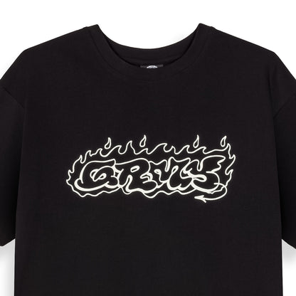 THE SHELTER THROW UP REGULAR TEE BLACK