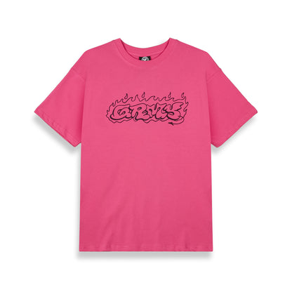 THE SHELTER THROW UP REGULAR TEE FUCSHIA