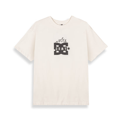 THE SWARM DC SHOES X GRIMEY REGULAR TEE OFF WHITE