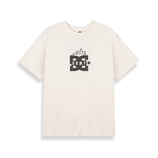 THE SWARM DC SHOES X GRIMEY REGULAR TEE OFF WHITE